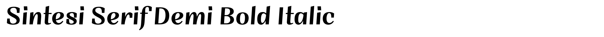 Sintesi Serif Demi Bold Italic image